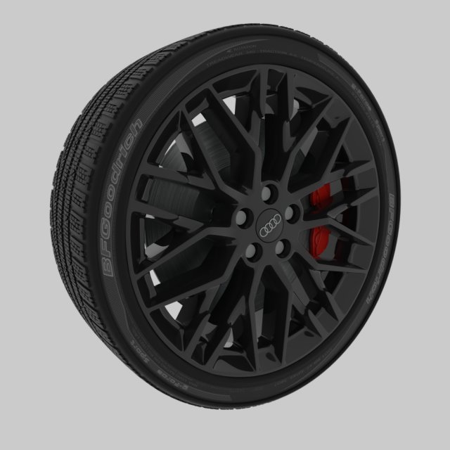 car tire Model 3D .c4d .max .obj .3ds .fbx .stl .blend