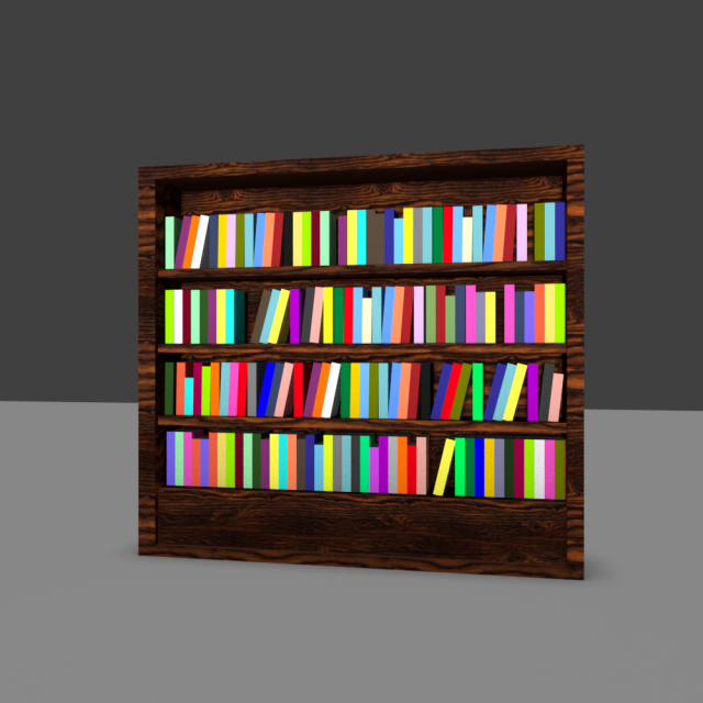 library 3D Модель .c4d .max .obj .3ds .fbx .stl .blend 