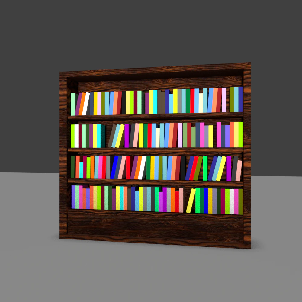 library 3D Model .c4d .max .obj .3ds .fbx .stl .blend 
