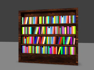 Bibliothek 3D Modell