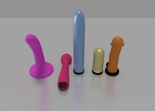 five female toys Modelo 3D .c4d .max .obj .3ds .fbx .stl .blend 