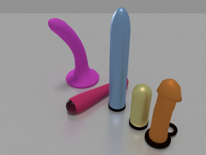 five female toys Modelo 3D