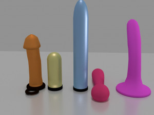 five female toys Modelo 3D
