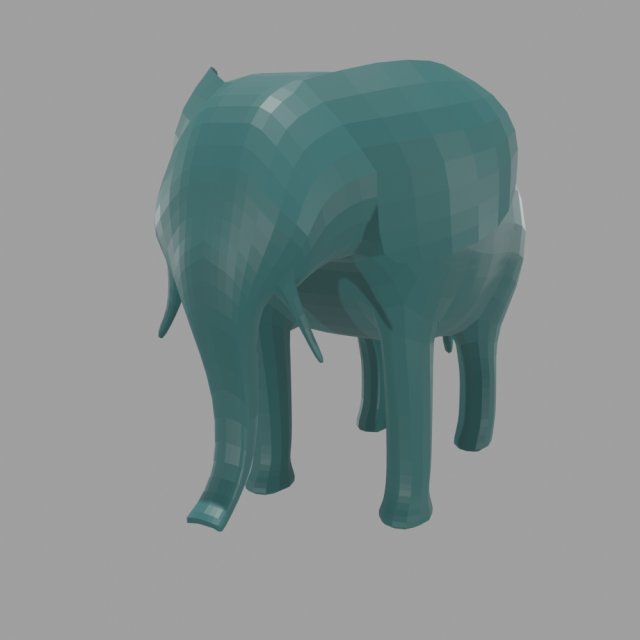 Lphant low poly Modello 3D .c4d .max .obj .3ds .fbx .stl .blend 