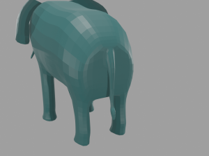 Lphant low poly Modello 3D