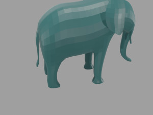 Lphant low poly Modello 3D