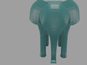 Lphant low poly Modello 3D