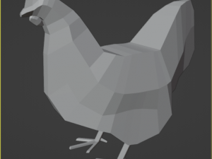 Chicken low poly 3D Model