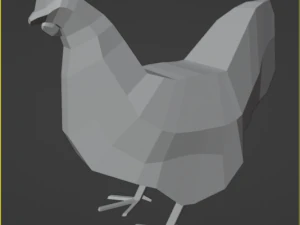 Kip laag poly 3D Model