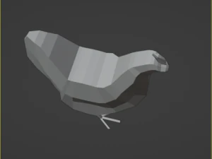 Chicken low poly 3D Model
