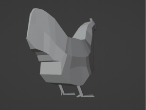 Chicken low poly 3D Модель