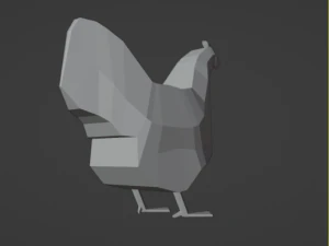 Chicken low poly 3D Model