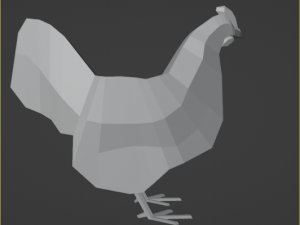 Chicken low poly 3D Модель