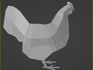 Chicken low poly 3D Model