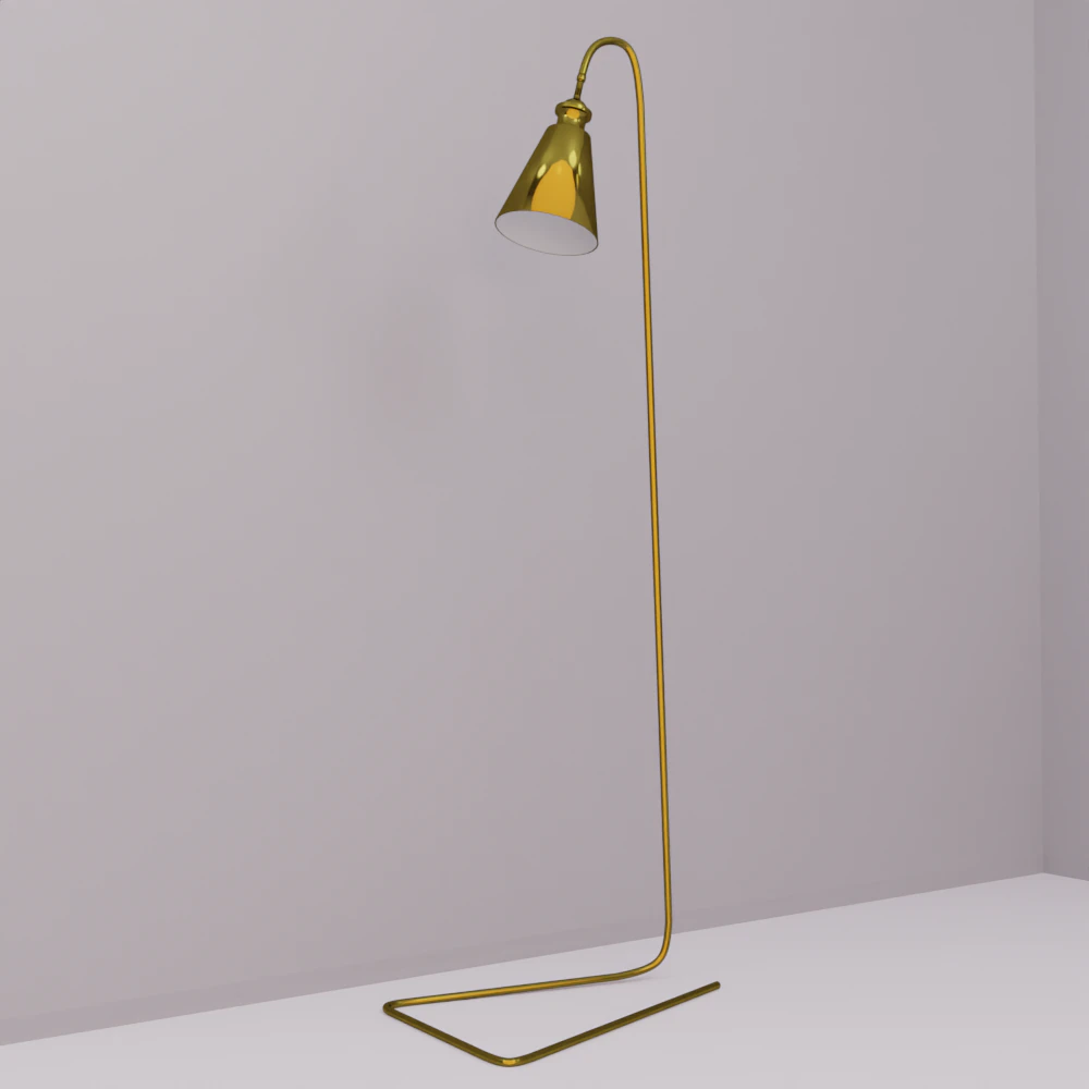 Indoor floor lamp 3D Model .c4d .max .obj .3ds .fbx .stl .blend 