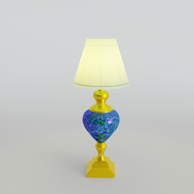 Table lamp 3D Model .c4d .max .obj .3ds .fbx .stl .blend 