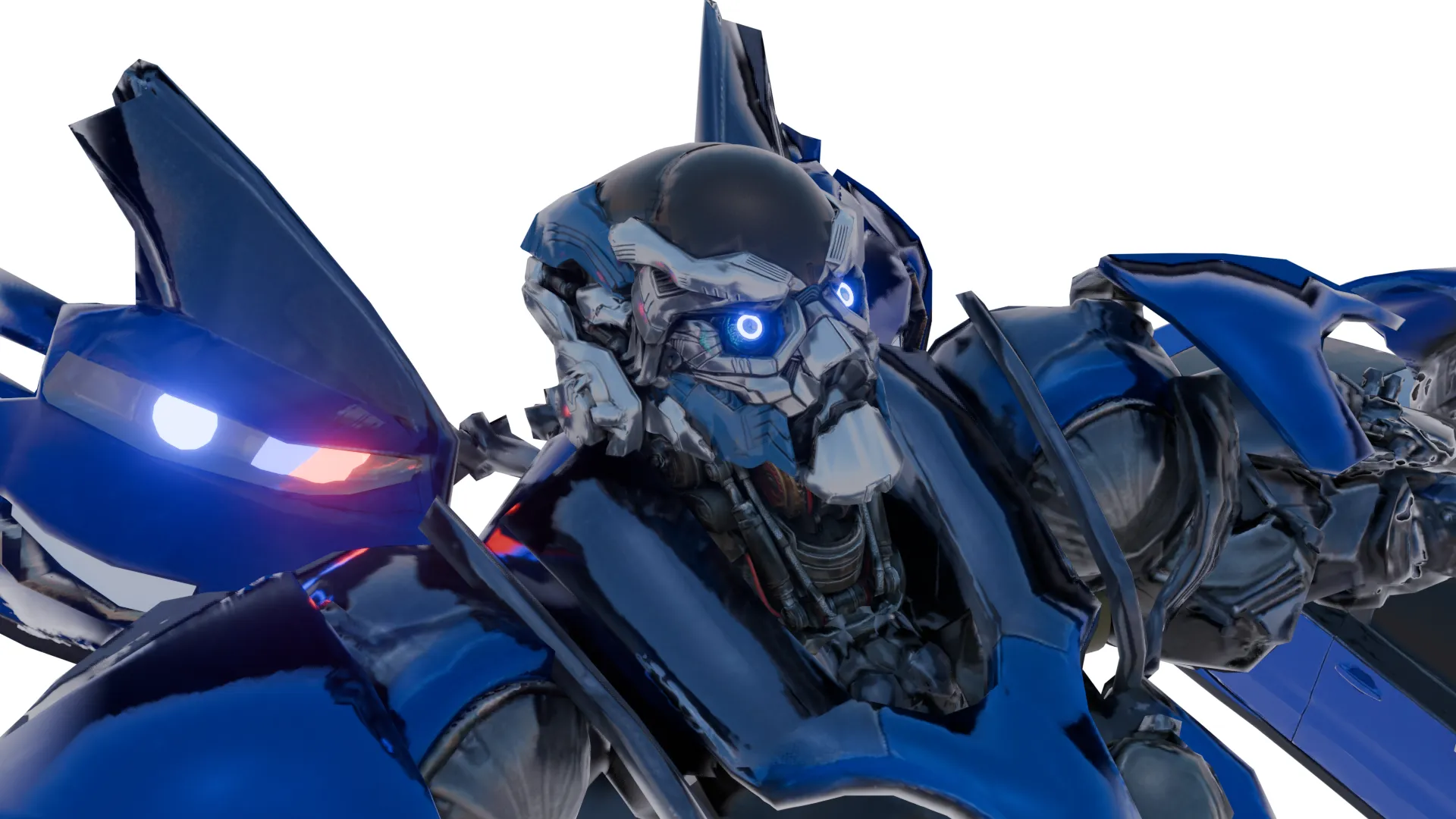TRANSFORMER AUTOBOT JOLT TF2 3D Model .c4d .max .obj .3ds .fbx .stl .blend 