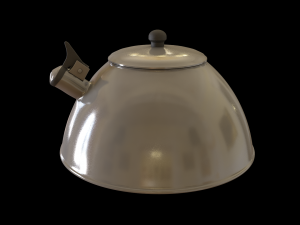 steel teapot 3D Model