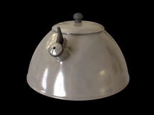 steel teapot 3D Model