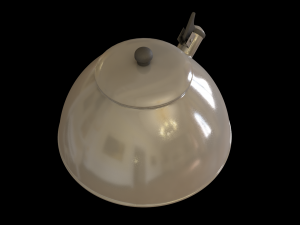 steel teapot 3D Model