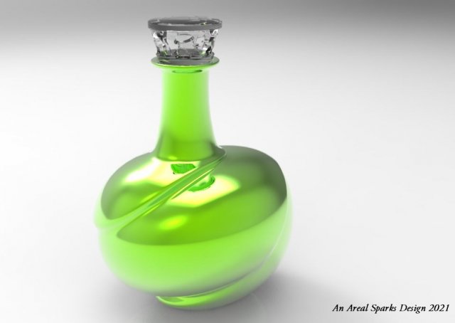 fusion flask 3D Model .c4d .max .obj .3ds .fbx .stl .blend 