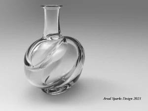 matraz de fusi&oacute;n Modelo 3D