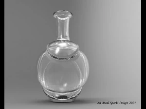 matraz de fusi&oacute;n Modelo 3D