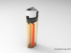 mecanical lighter 3D मॉडल