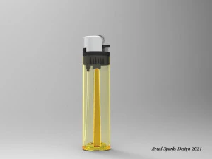mecanical lighter 3D Model