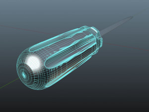 flat tip screwdriver 3D Model