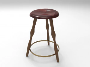 3 腿凳 3D 模型