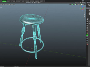 3 Leg stool 3D Model