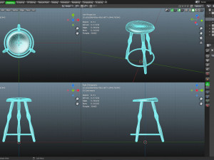 3 Leg stool 3D Model