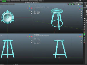 3 Leg stool 3D Model