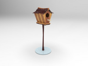 Toon type Birdhouse 3D-Modell