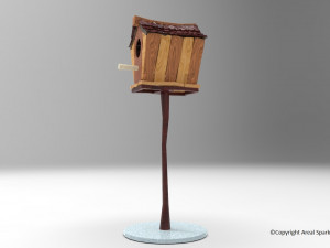 Toon type Birdhouse Modello 3D