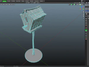 Casetta per uccelli di tipo cartone animato Modello 3D