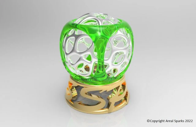 Gabbia a sfere in Cubo Modello di stampa 3D .c4d .max .obj .3ds .fbx .stl .blend