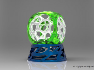 Ball cage in Cube 3D Print Model