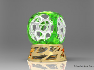 Ball cage in Cube 3D Print Model