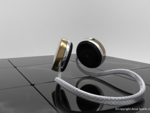 Bluetooth Headphone 3D Model
