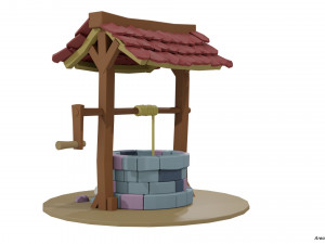 Toon Type Well 3D-Modell