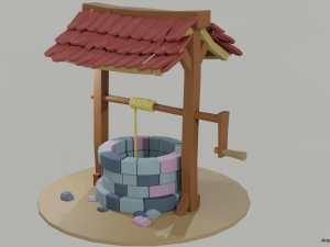 Toon Type Well 3D Модель