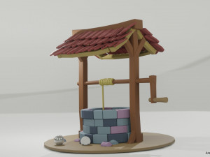 Toon Type Well 3D Модель