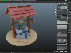 Toon Type Well 3D Модель