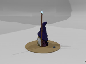 Garden Wizard gnome 3D Модель