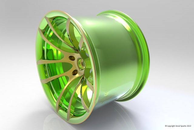 17 inch Concave Sport Rim 3D 모델 .c4d .max .obj .3ds .fbx .stl .blend 
