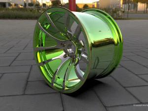 Cerchio sportivo concavo da 17 pollici Modello 3D