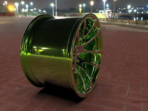 Cerchio sportivo concavo da 17 pollici Modello 3D