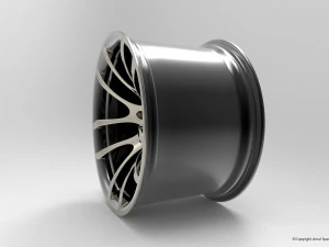 Cerchio sportivo concavo da 17 pollici Modello 3D